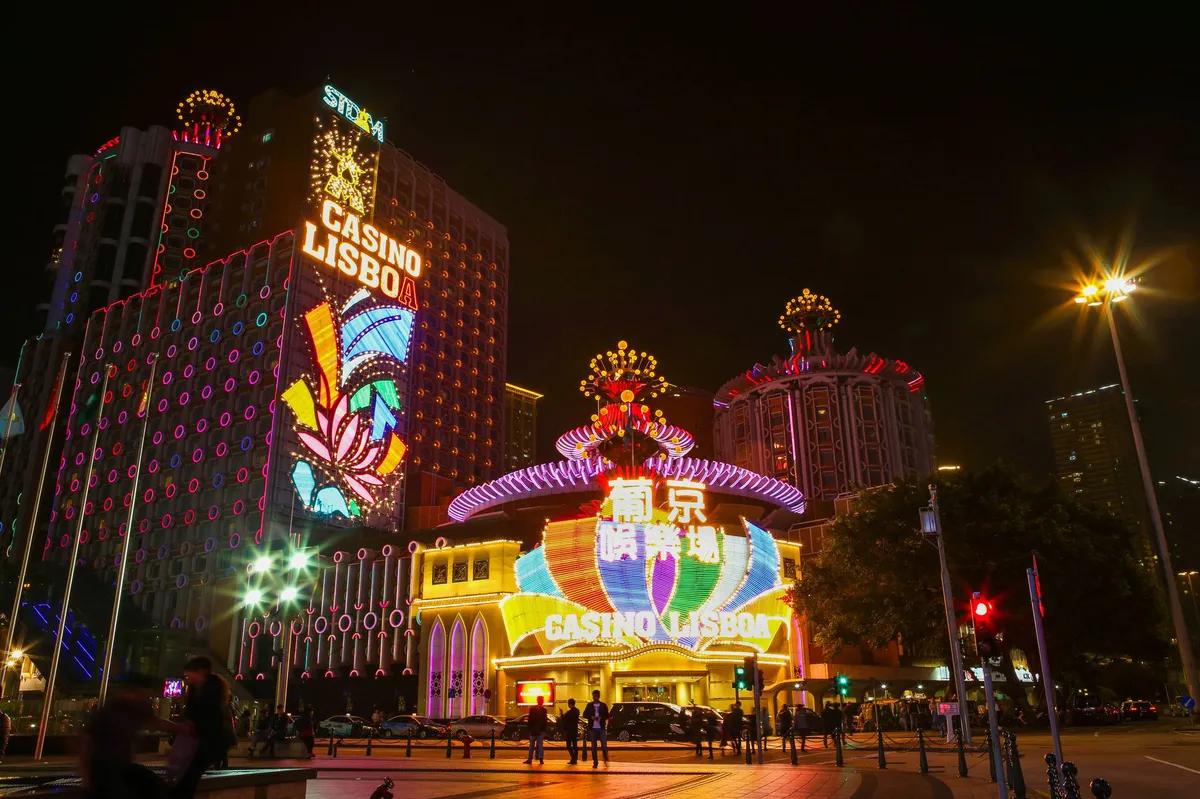 casino exterior night