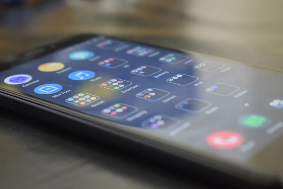 smartphone display closeup