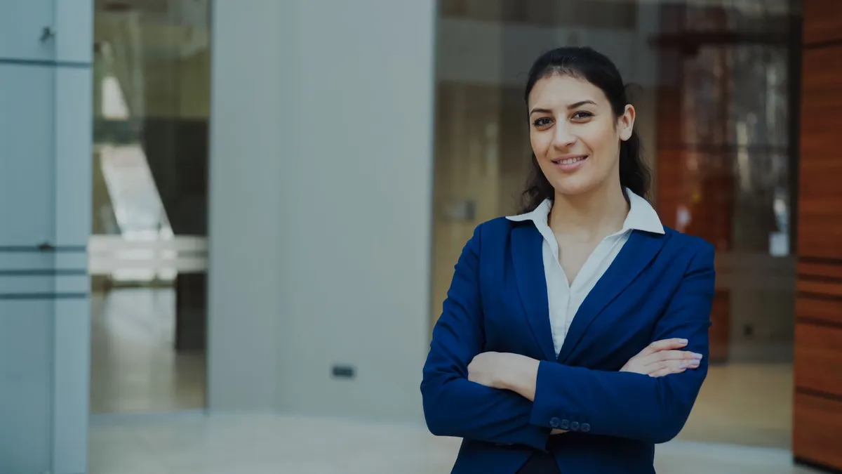 confident business leader
