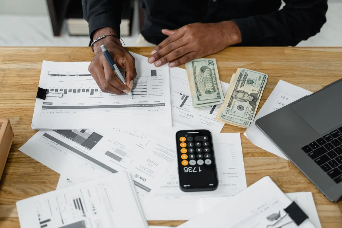 business bank account dashboard