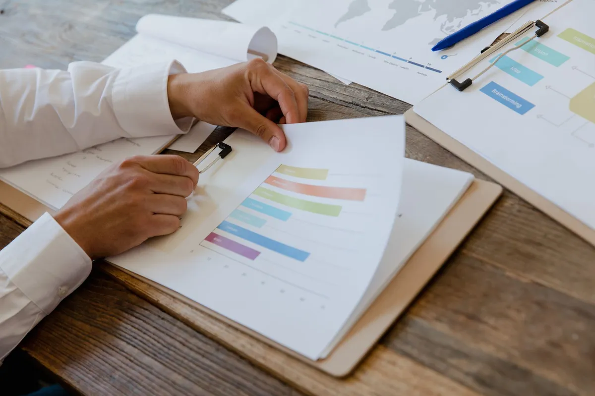 person evaluating financial options