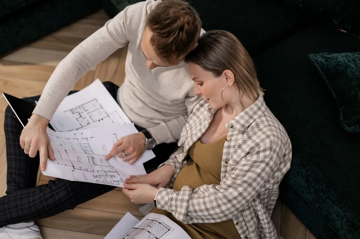 young couple planning their future