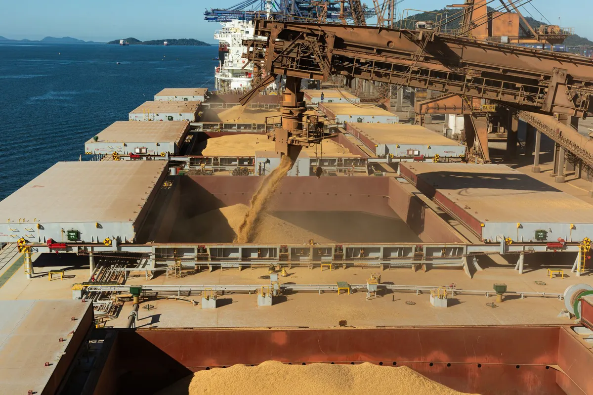 corn exports shipping