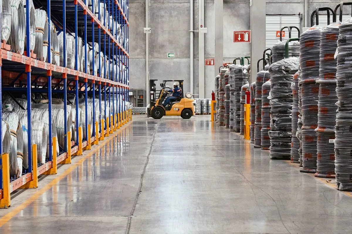 logistics warehouse interior
