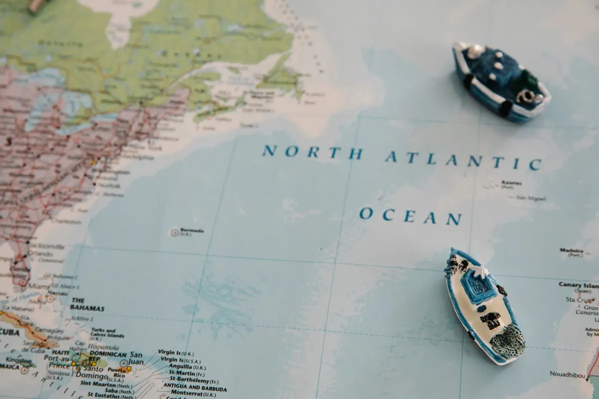 geopolitical map of shipping routes