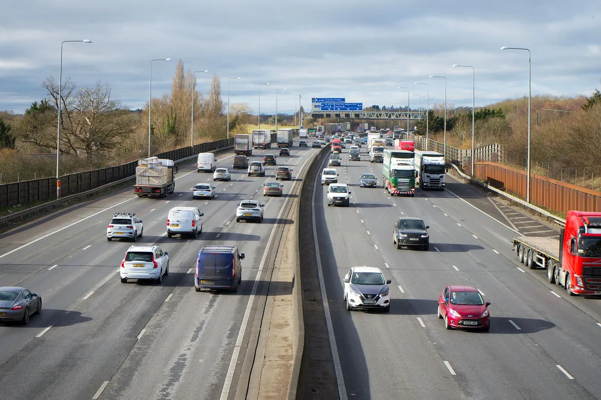 highway with traffic