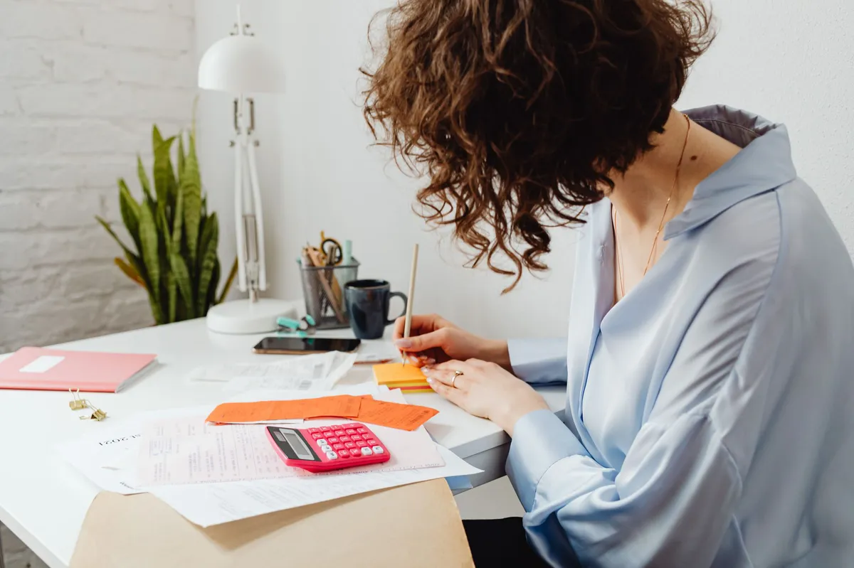 woman planning finances