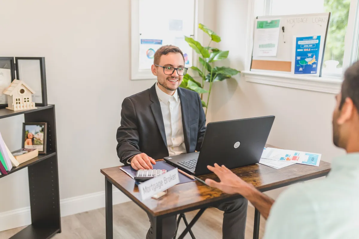 person meeting with financial advisor