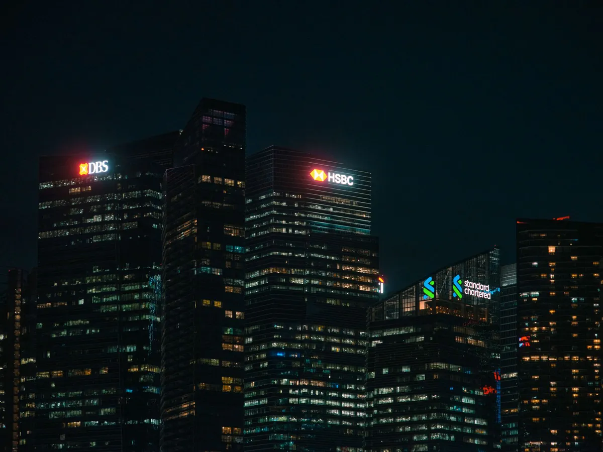 bank office skyline